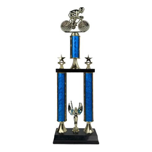 Trofeo de Tubo con Figura Serie 50 de Ciclismo